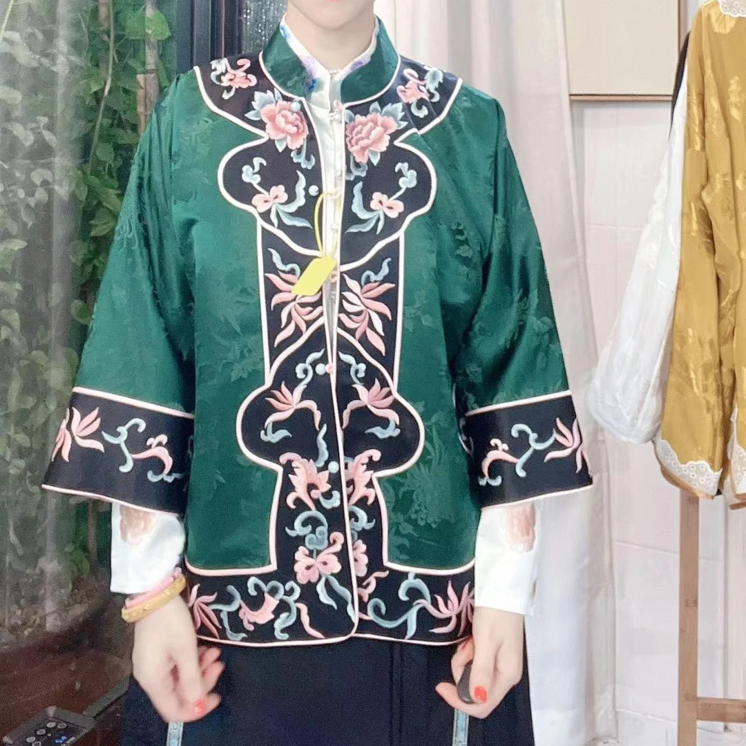妆花缎刺绣外套