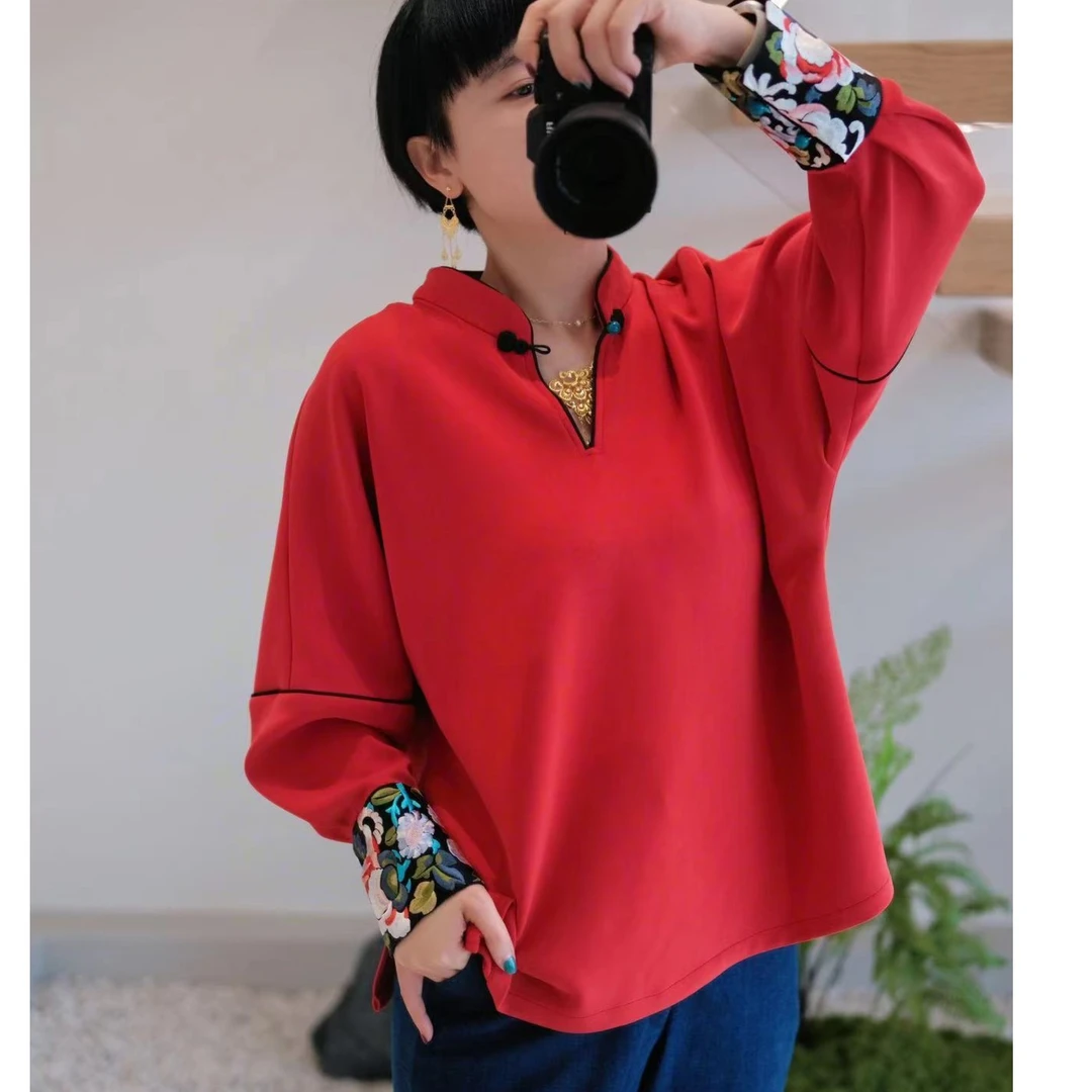 3376《元青》袖口重工刺绣 卫衣