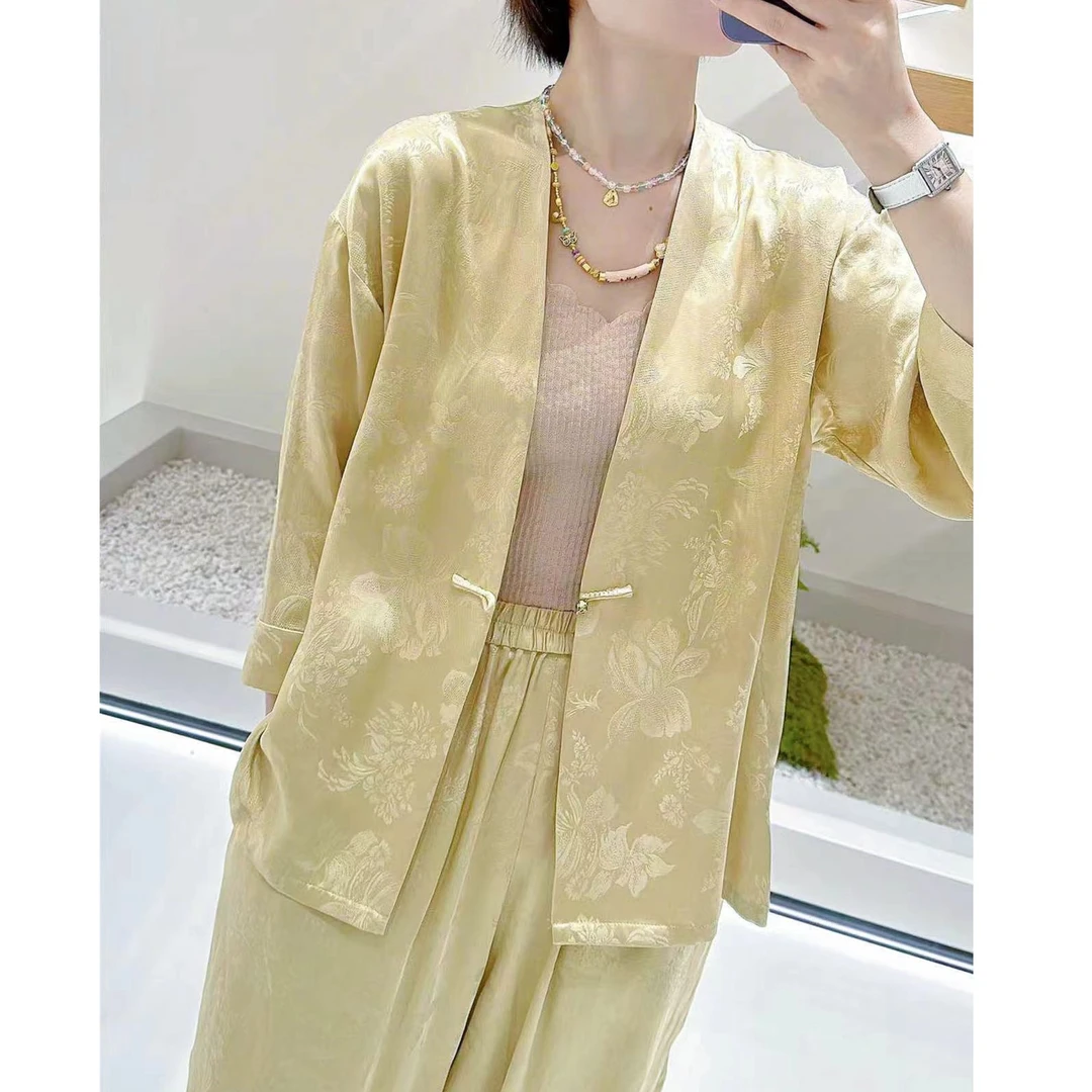 1701《望舒》桑蚕丝提花套装