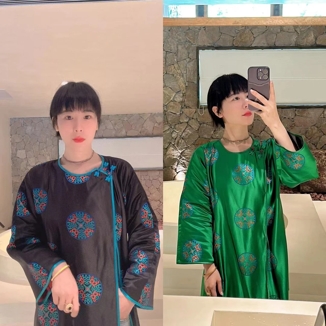 2585传统纹样两面穿外套