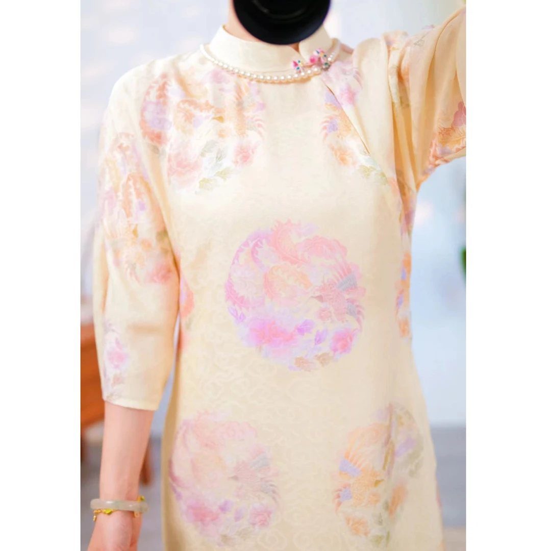 3537花萝旗袍裙 透空透气不透肉