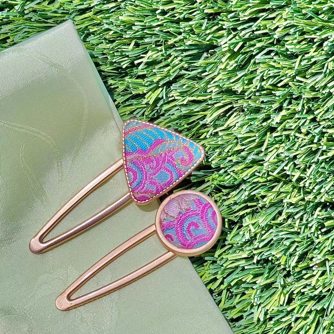 彩鳞宝相花 发夹