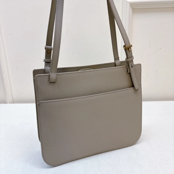 56489 韩版cou家，浅驼色牛皮女士单肩斜背包，尺寸：28x23x8cm