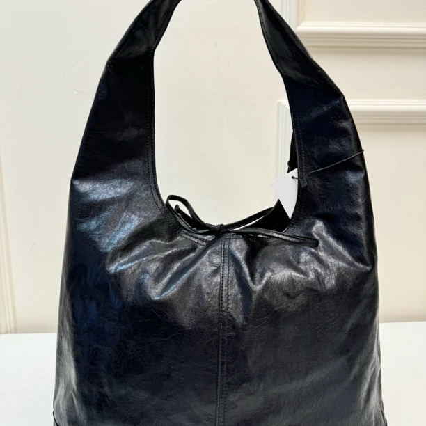 55649 韩版，大号黑色单肩包，尺寸：55x35cm