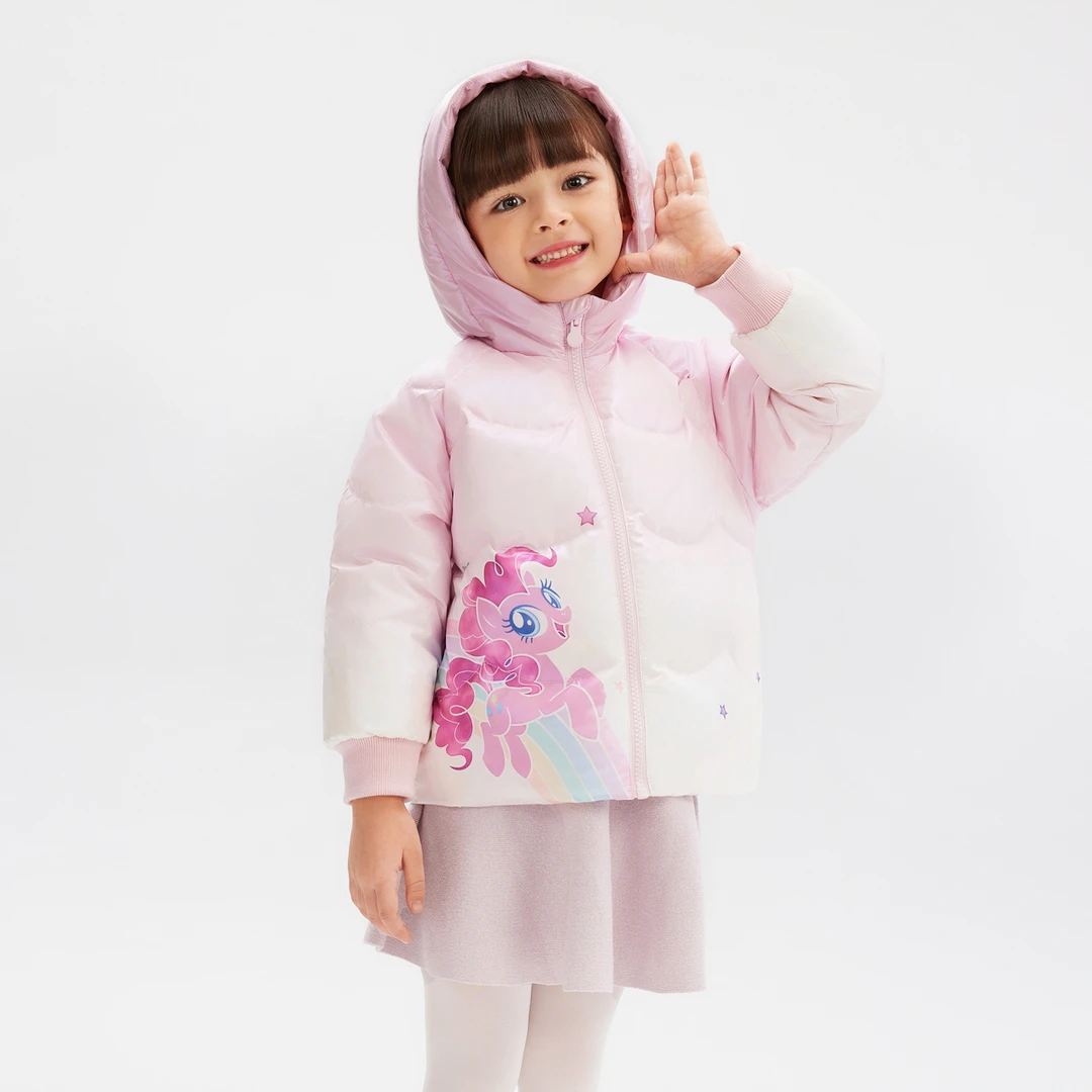 【皓然专属】【小马宝莉IP联名】波司登小童羽绒服渐变可爱短款外套