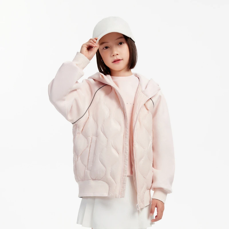 波司登儿童轻薄羽绒服女透气运动卫衣男童装外套T30132312