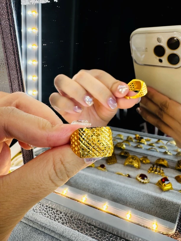 铜合金亚克力戒指 龙鳞霸气款可调节戒指