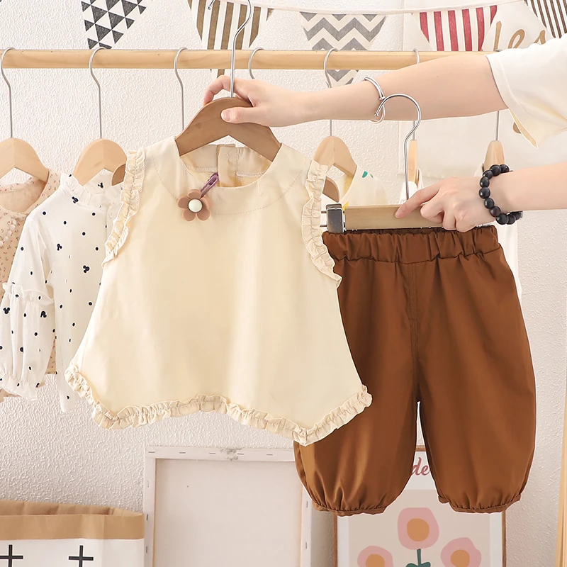 童装女童夏季套装2025新款女宝宝两件套小孩夏天衣服幼儿A0-15