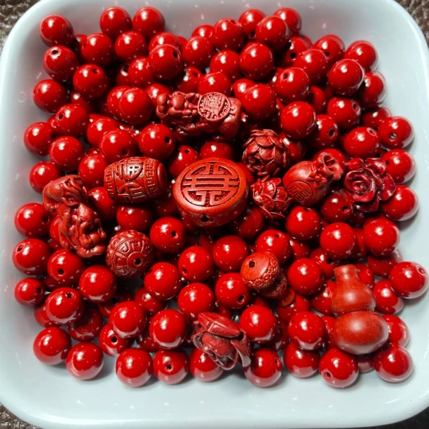 含辰砂工艺品紫砂diy散珠串珠手工编织