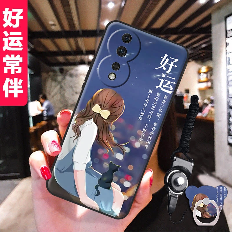 荣耀80曲面屏手机壳网红ANN-AN00硅胶防摔HONOR80镜头全包保护套