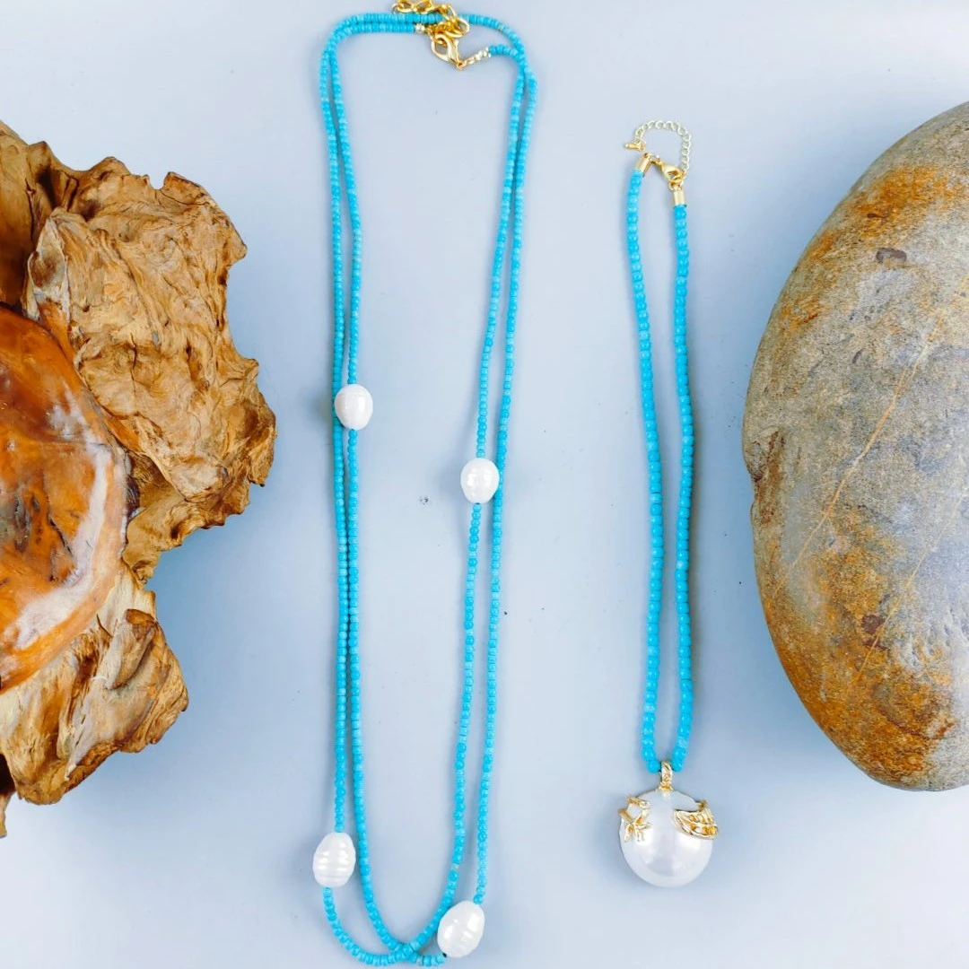 温妮飒欧美时尚高雅气质珠珠项链D037