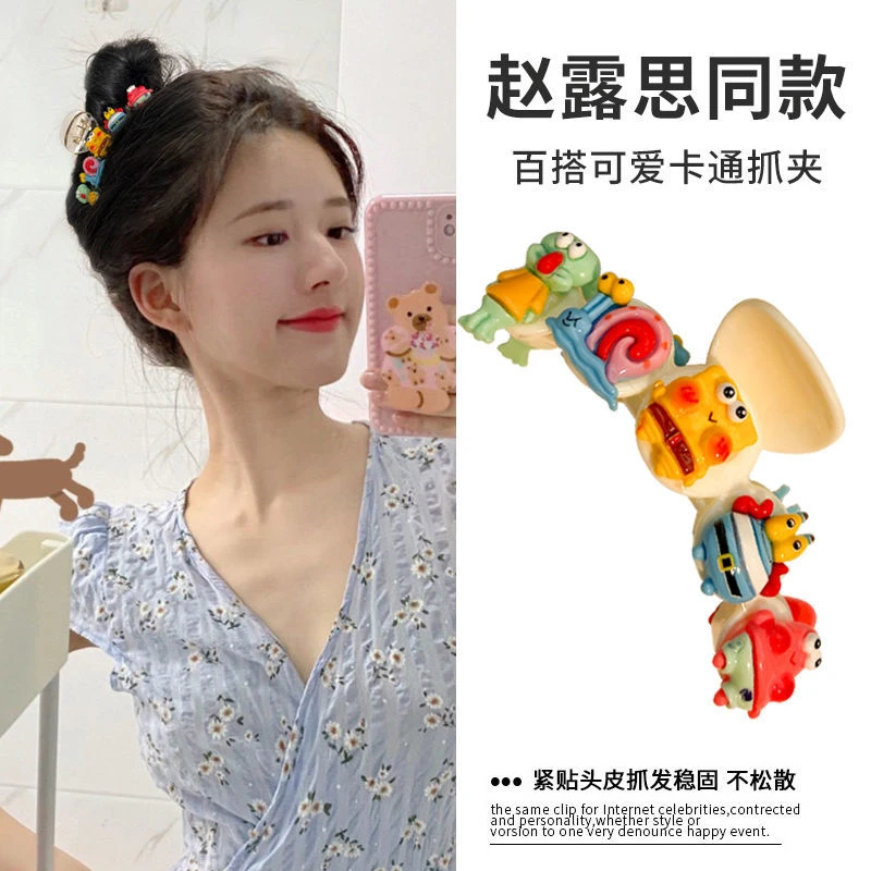 儿童抓夹鲨鱼夹可爱鲨鱼夹学生儿童抓夹头发抓夹抓发夹抓发网红款