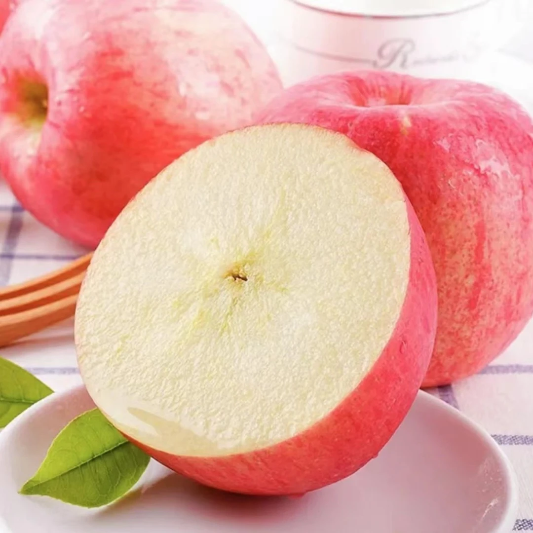 山西临猗红富士苹果产地直发香脆甜多汁净重4.5斤包邮