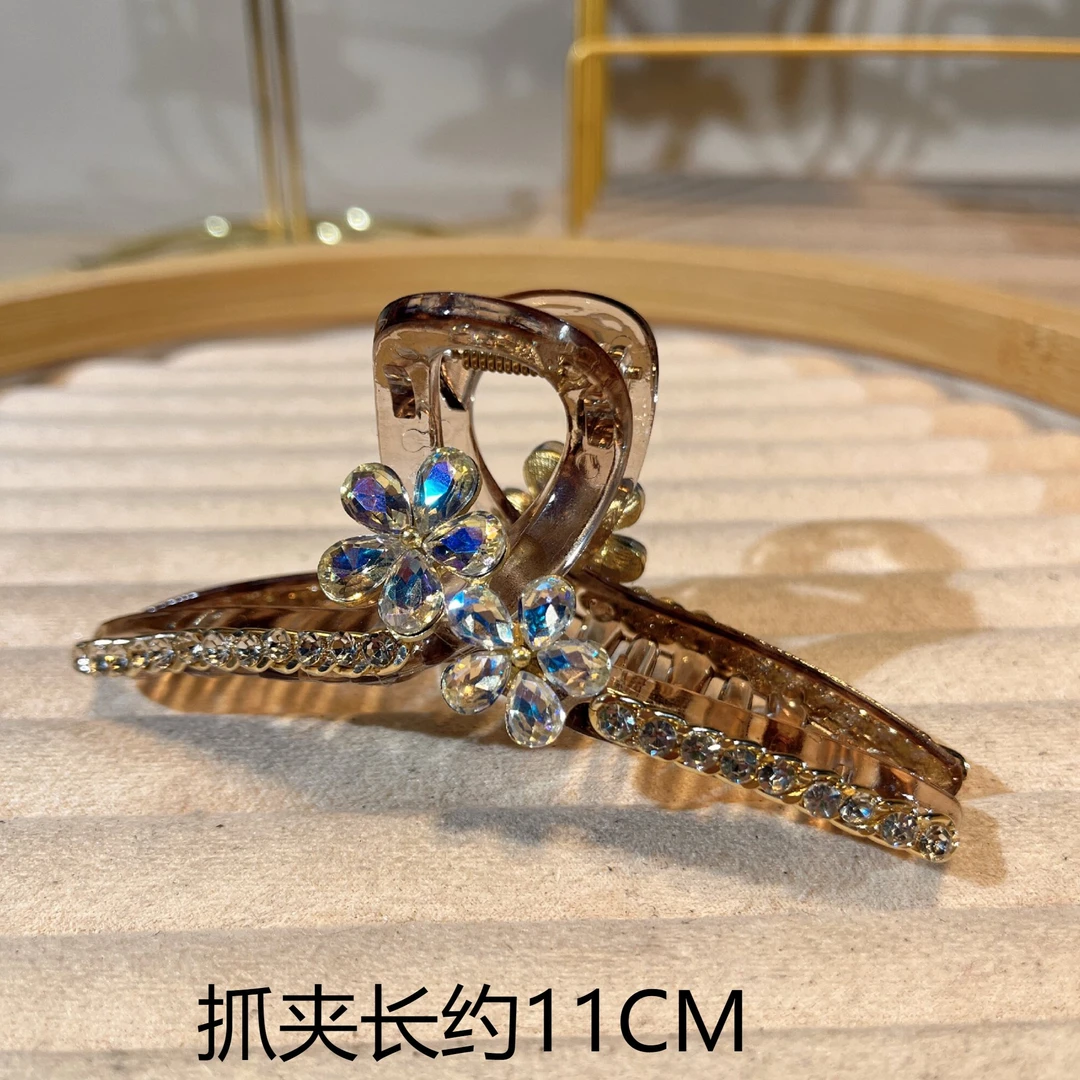 11公分大抓夹发夹轻奢气质时尚百搭优雅满钻