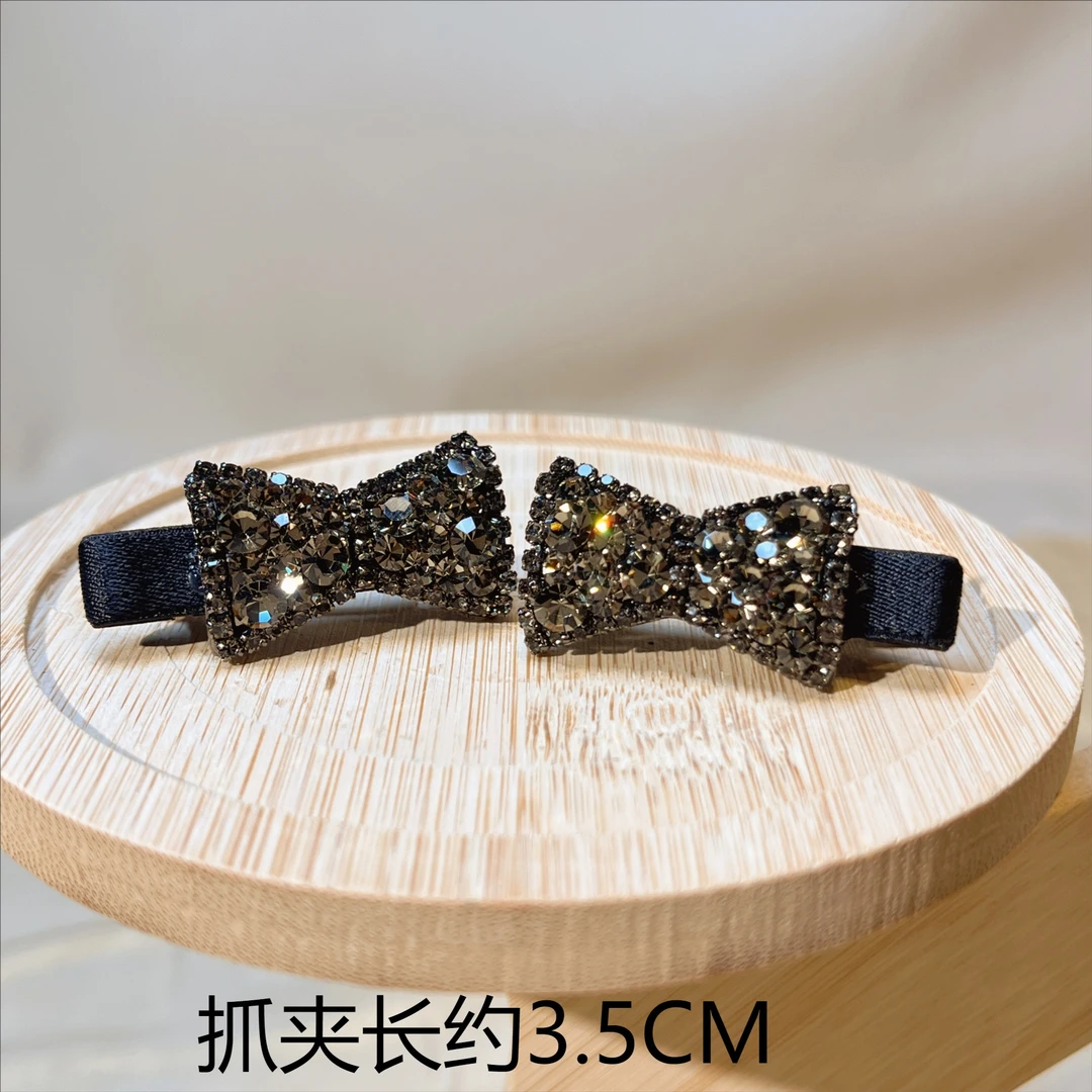 约3.5公分新款蝴蝶结发夹百搭碎发夹精致侧边夹优雅刘海夹发饰