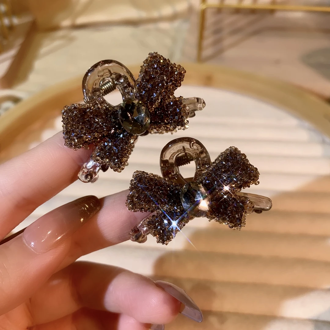 约4公分网红时尚 2个装蝴蝶结小抓夹精致百搭碎发刘海夹头饰