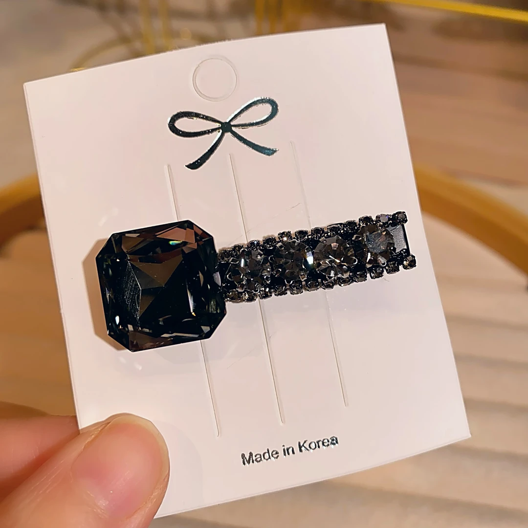 约4.5公分发夹 轻奢时尚刘海侧边夹网红镶钻碎发夹新款发卡