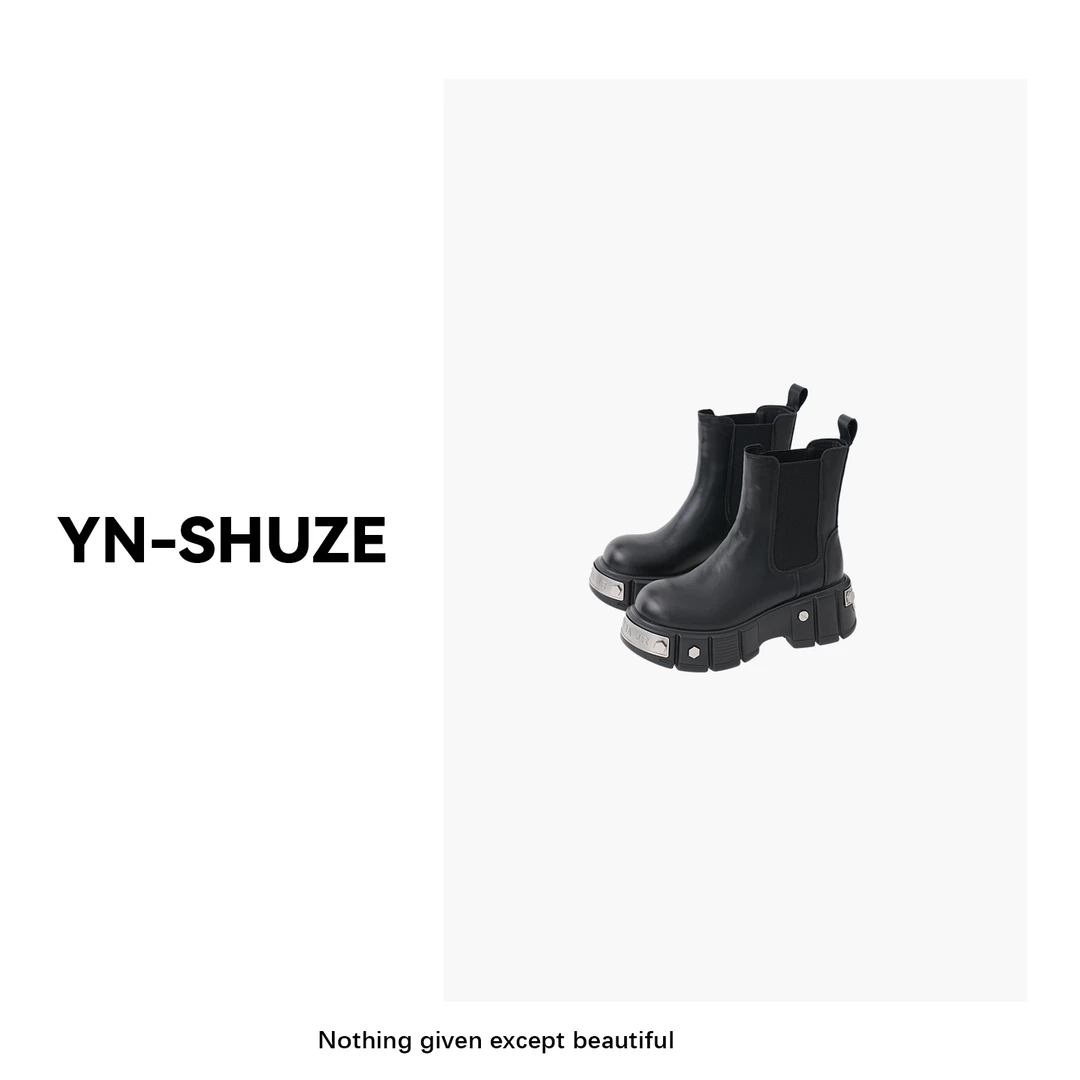 YN-SHUZE设计款时尚重工短靴YNB-1006-1