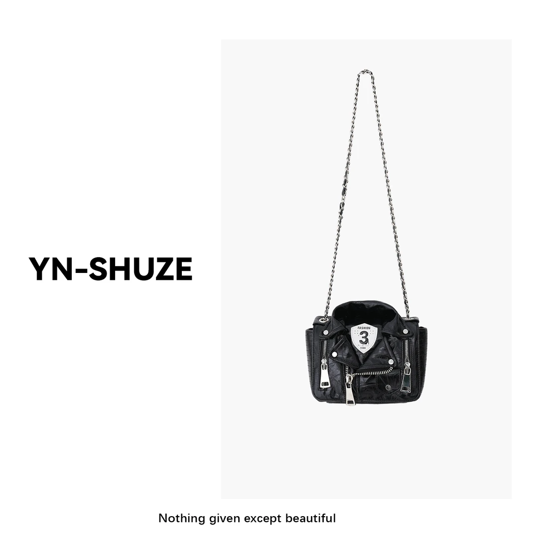 YN-SHUZE黑色机能复古手提包SZ-YNB-231223