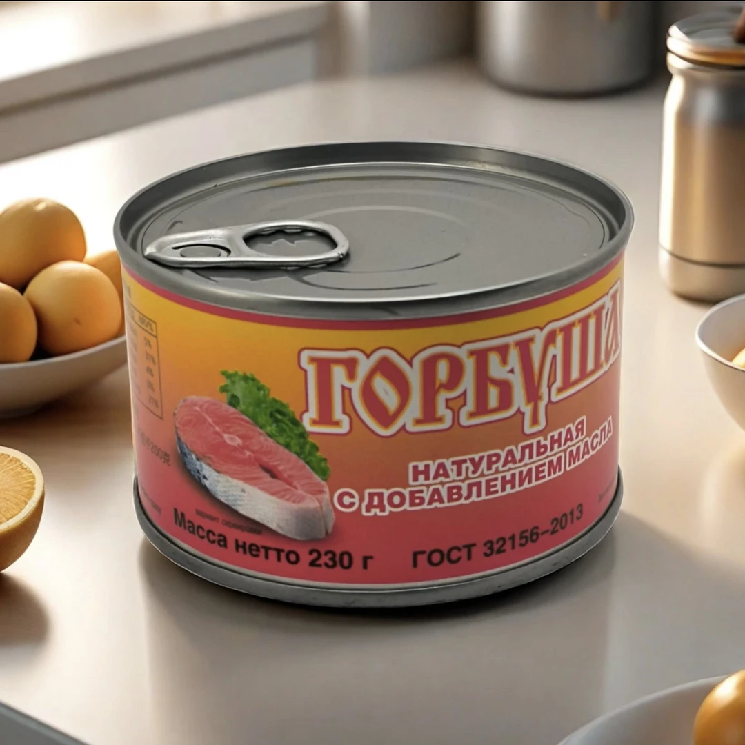 俄罗斯原装进口油浸大马哈鱼罐头海鲜罐头下酒菜低碳水营养230g