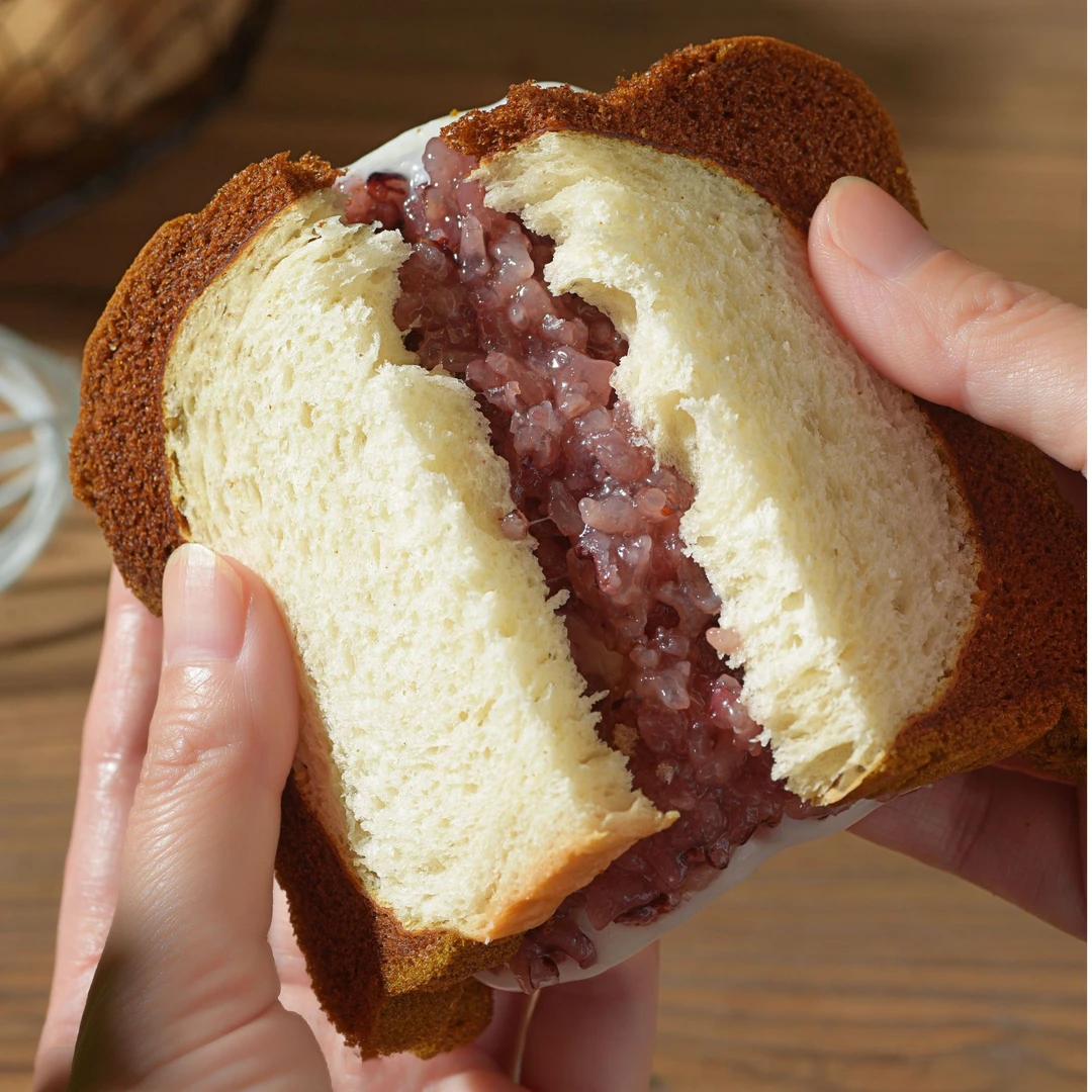 【零脱氢现做现发】金钻黑钻夹心吐司蛋糕面包紫米奶酪营养代餐