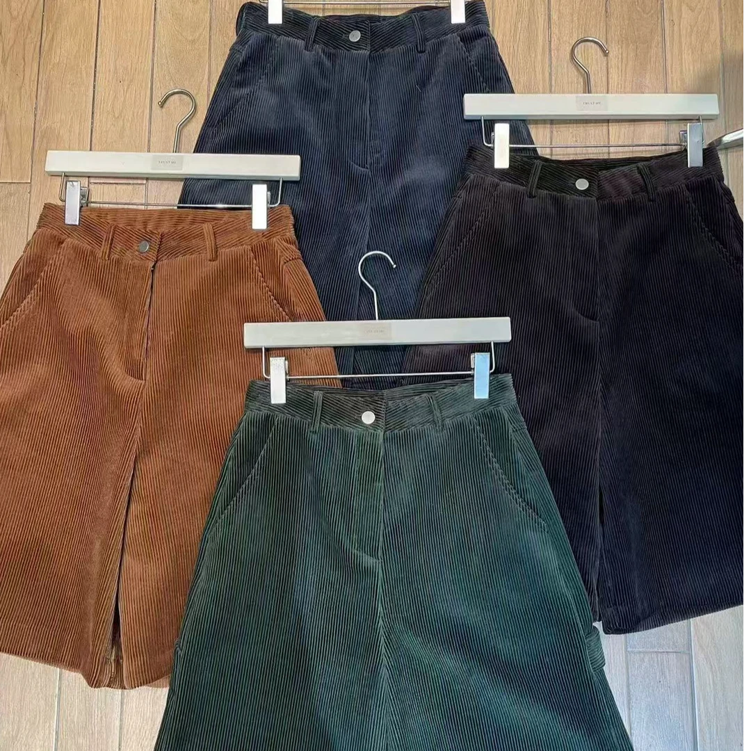 久久新款加厚灯芯绒中裤