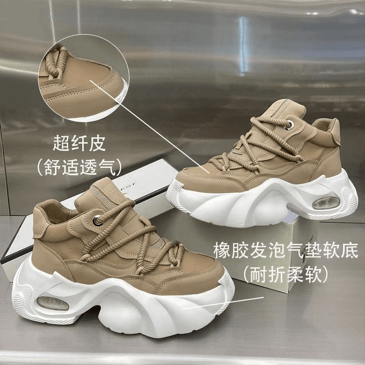 阿甘鞋加绒保暖2023秋季新款时尚百搭运动爆款天使之翼老爹鞋帅气