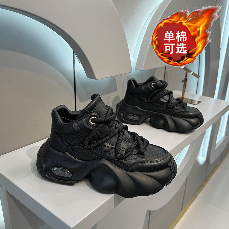 2023男鞋秋冬新款时尚百搭软底轻质快手抖音潮流爆款老爹鞋男潮款