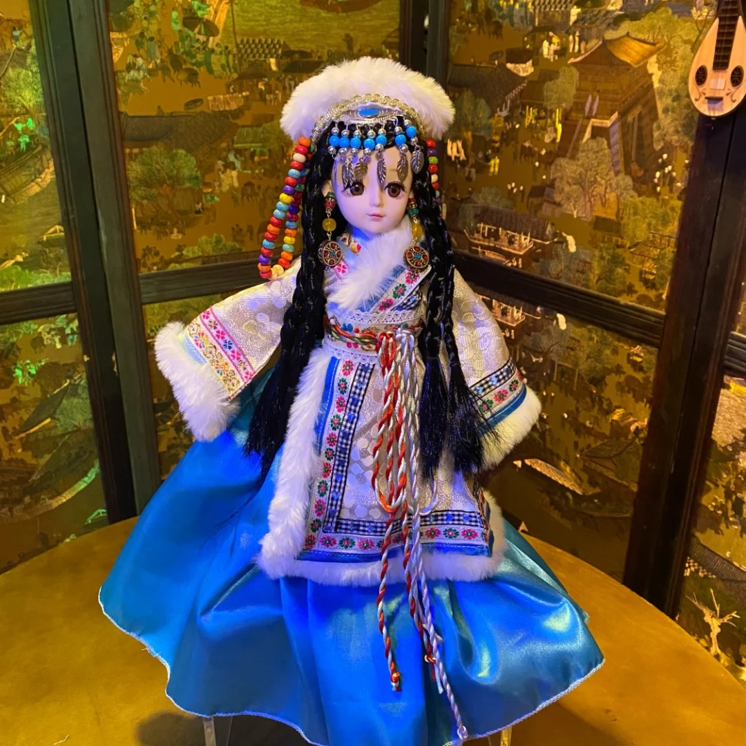 丛琳公主手工diy古风汉服 民族风娃娃