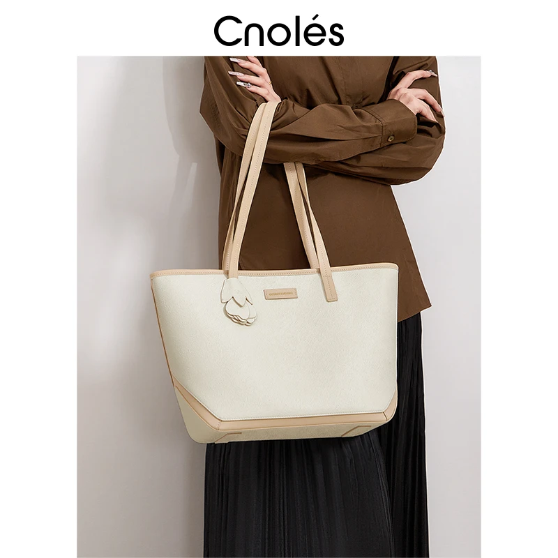 Cnoles蔻一鸟巢系列托特包女大容量新款笔记本2025电脑手提包女士