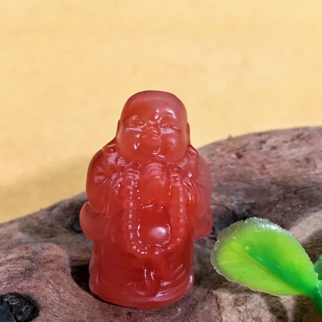 【领源】南红保山手工精雕佛公配饰 （不含证书）