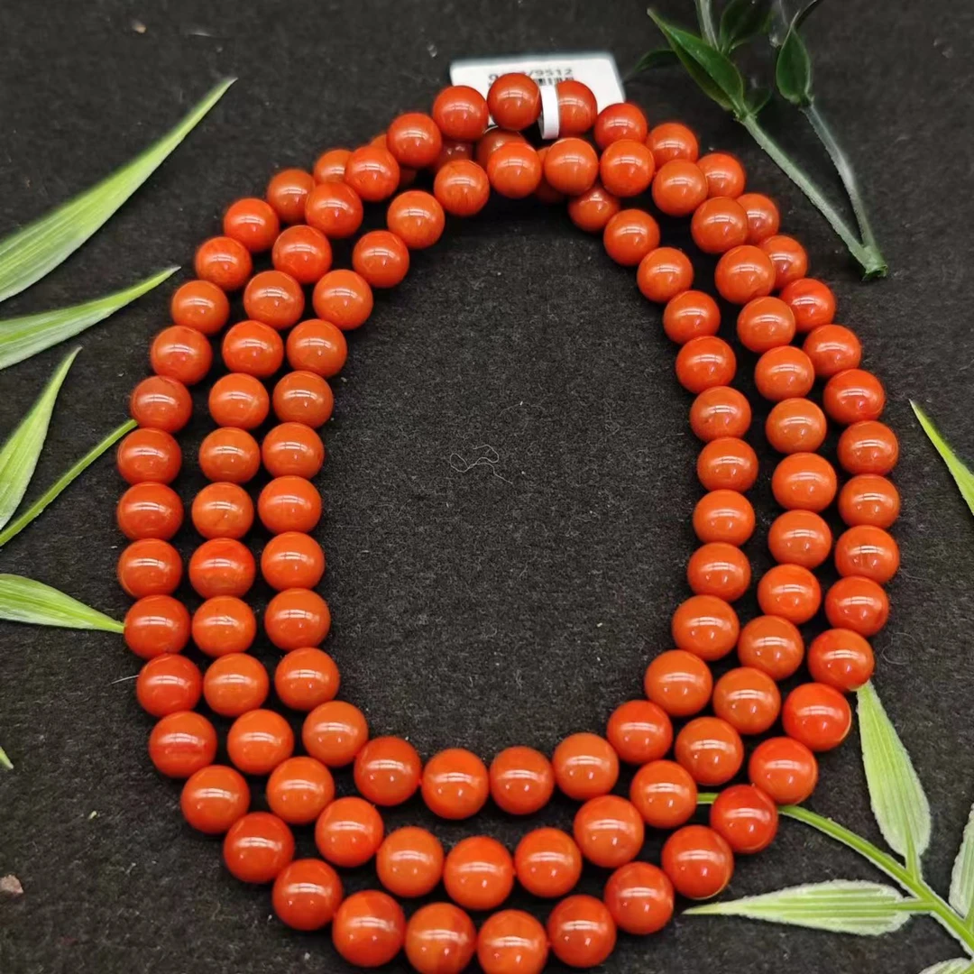 【鼎利源】南红四川瓦西精美时尚多圈8mm