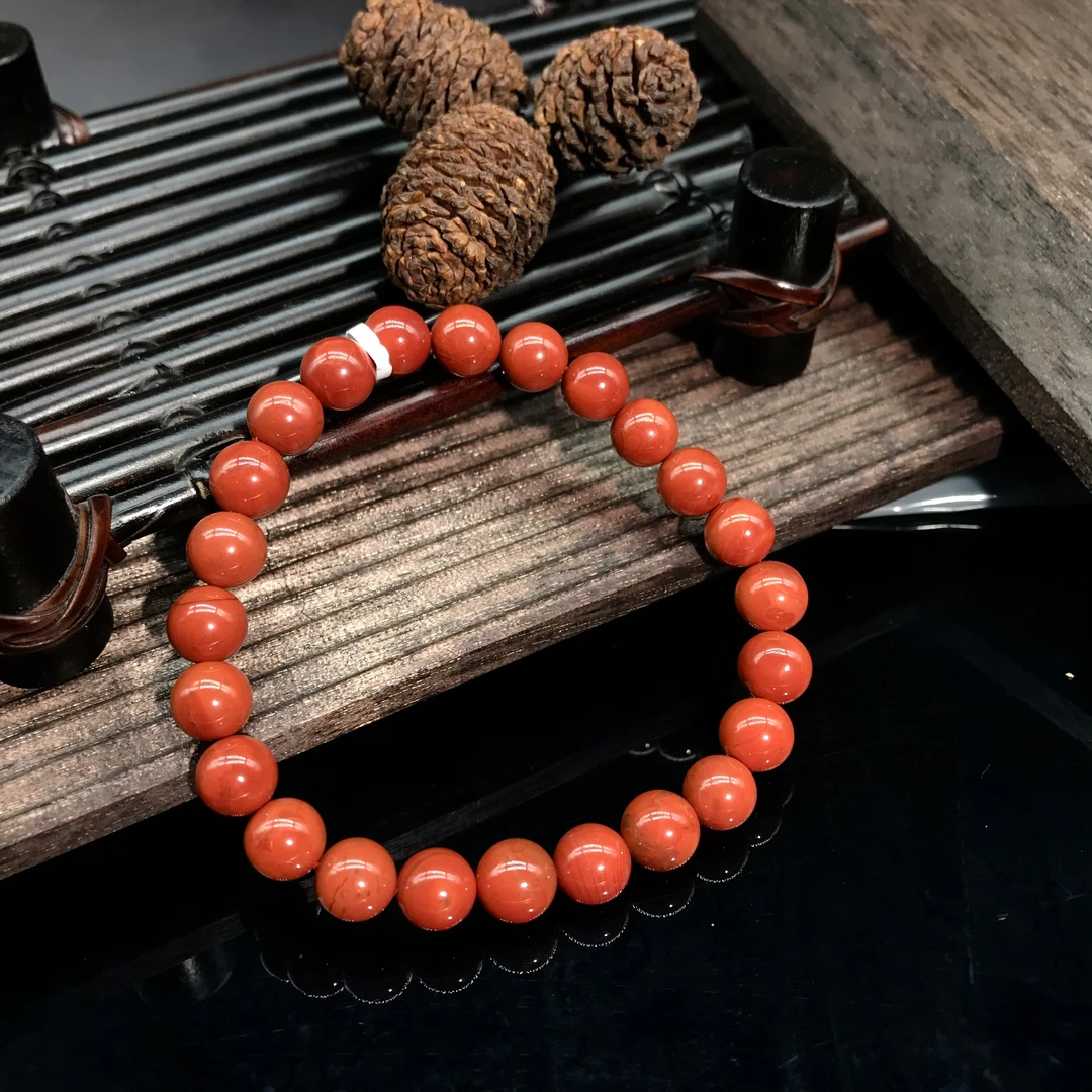 【鼎利源】南红wx火焰纹单圈手串8mm（多样式发货）