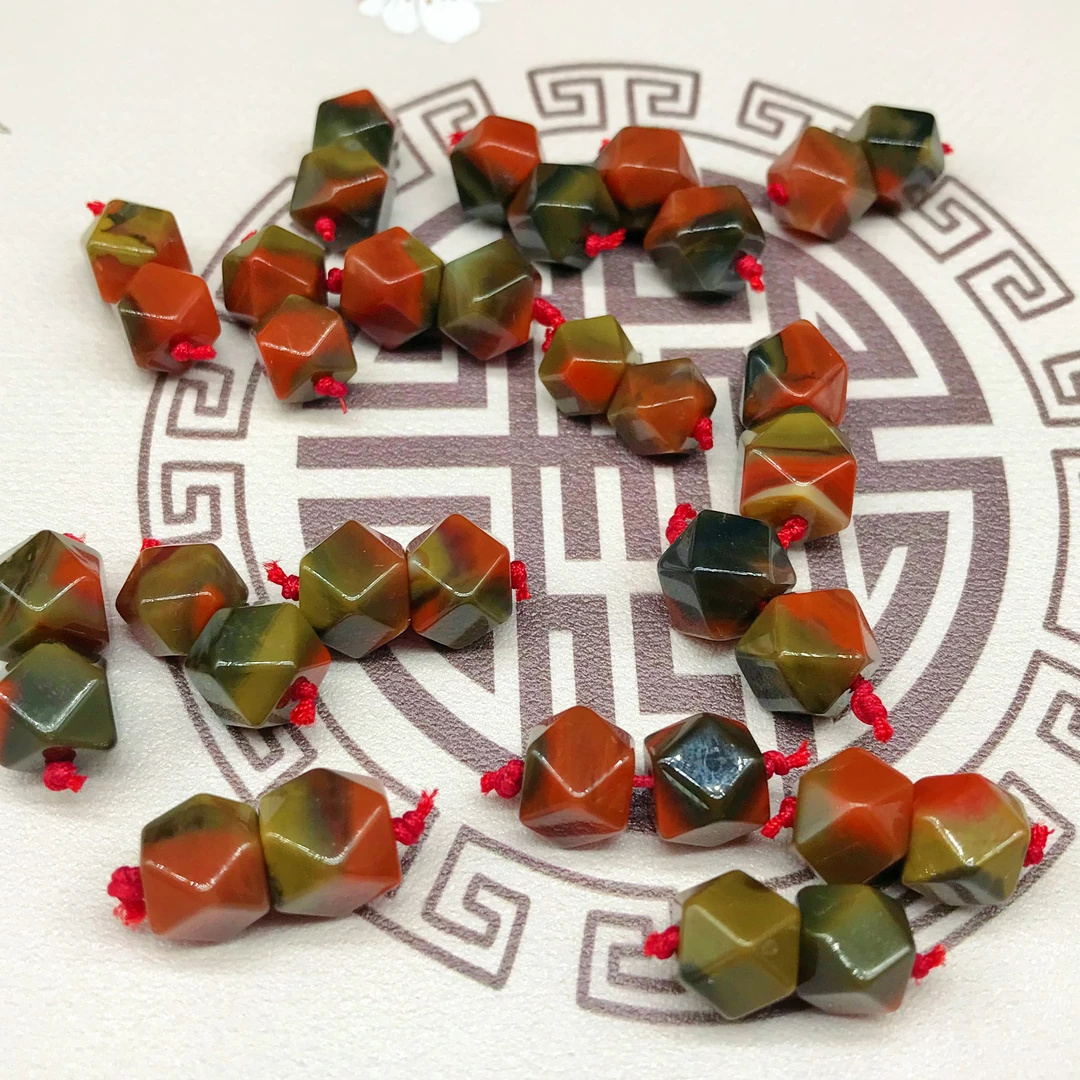 【鼎利源】南红大山包高货精美时尚包浆对珠（多样式发其一）