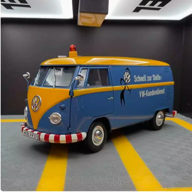 舒克1:18 VW Samba大众T1 面包车合金开门汽车模型收藏工艺品礼物