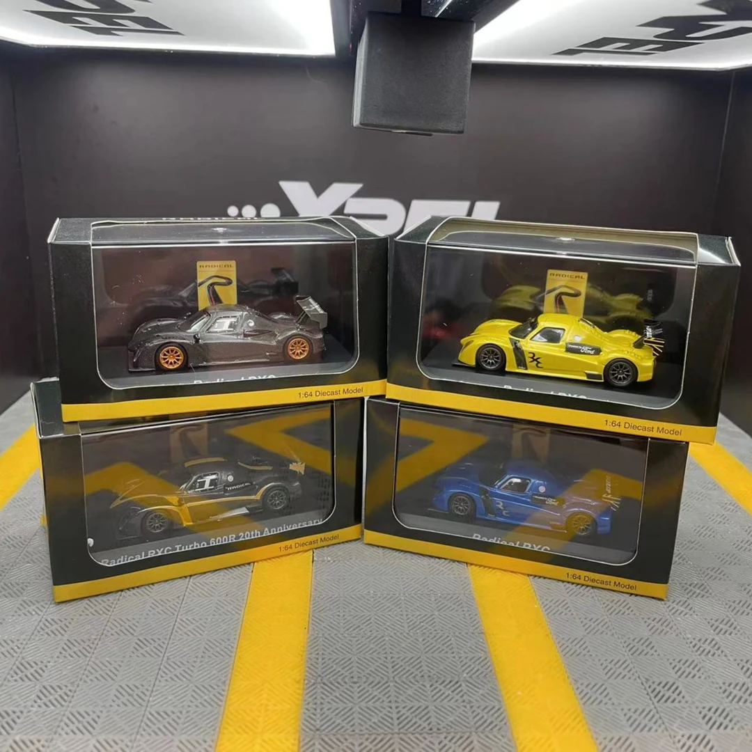 世纪龙1:64赛车合金带展示盒小车