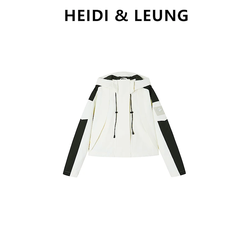 【H&L】新款时尚潮流连帽休闲防风撞色冬季羽绒服25W1013D秋季户外