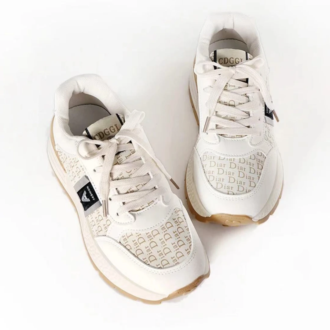 2024复古小香风厚底时尚厚底百搭休闲鞋运动鞋