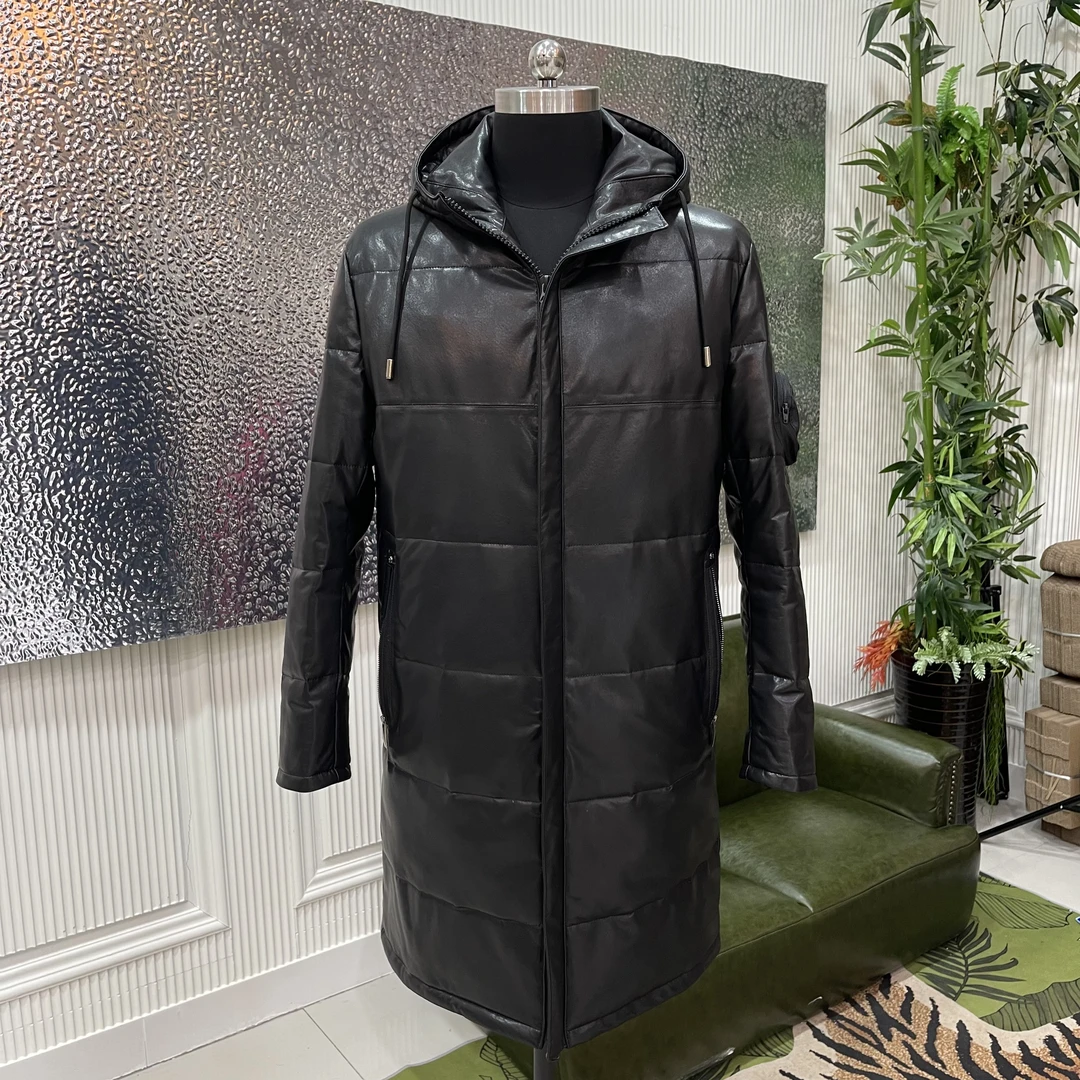 ZMY-JXC山羊皮中长连帽120