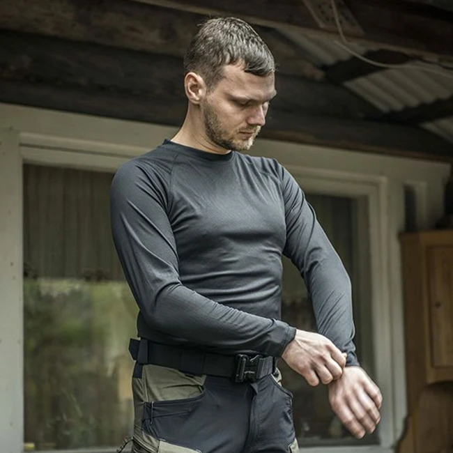 赫利肯L1薄款内衣裤套装男户外运动春秋排汗保暖战术打底速干衣裤