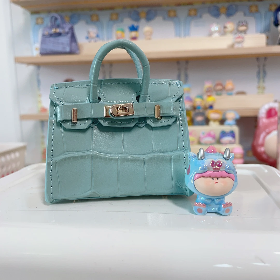 真皮牛皮迷你铂金包包挂件