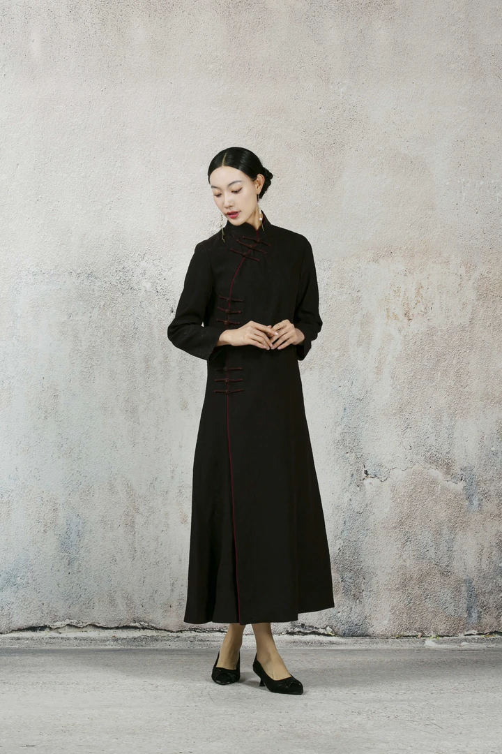 JIXIANGYIJIA/吉祥衣家落花人独立 单袍 923233704连衣裙