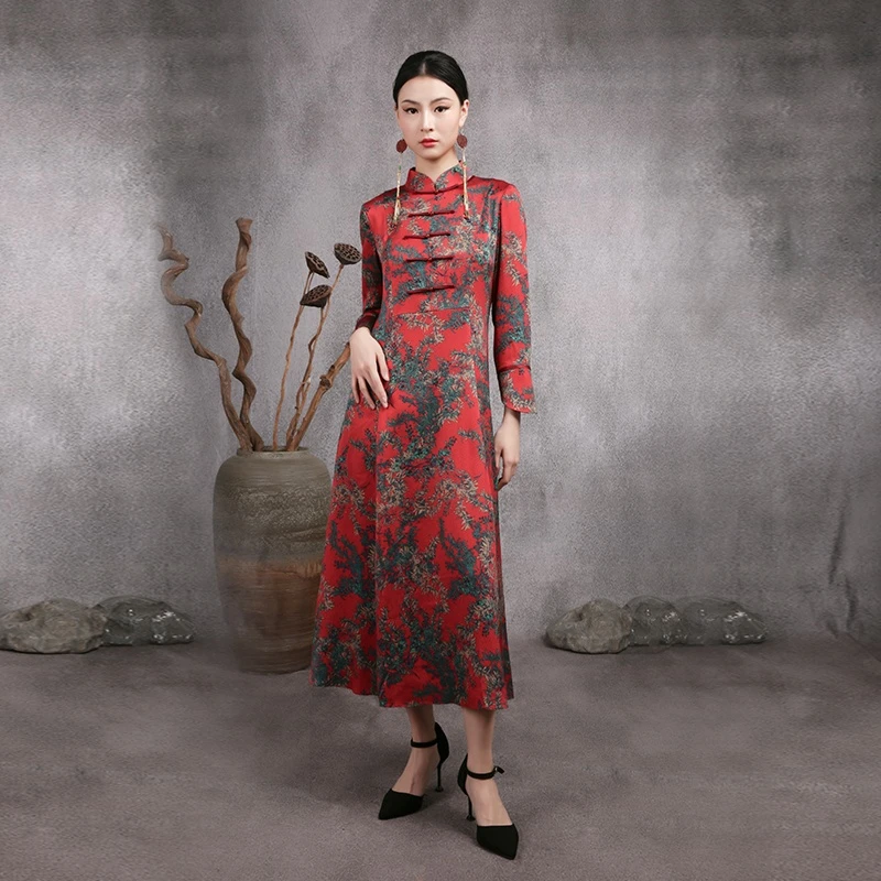 JIXIANGYIJIA/吉祥衣家心悦君兮 连衣裙新中式国风女装 913233713
