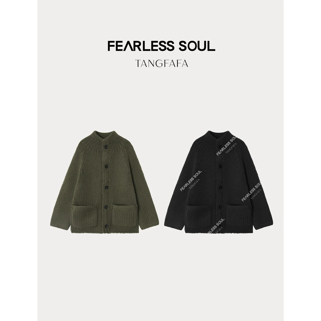 TFF X FS【S LINE】慵懒感重磅粗针织双口袋毛衣 824FM309 -