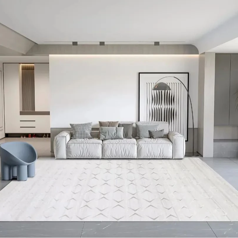 天玺TX02现代简约地毯客厅轻奢大面积沙发茶几毯定制卧室地毯家用