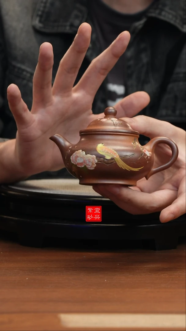 【闪购商品】紫砂茶壶J2719柴烧潘壶