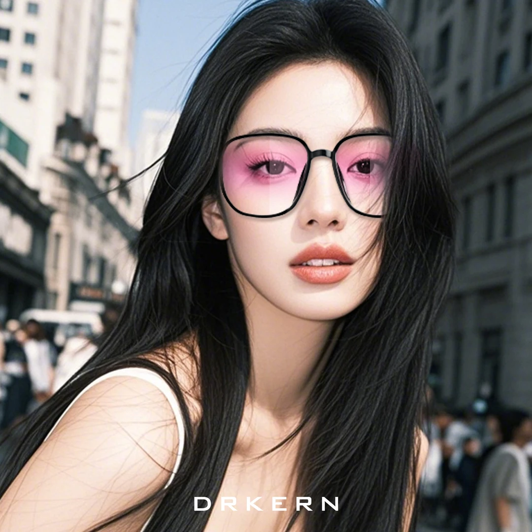 纯欲甜辣酷氛围大框素颜镜女方圆脸天菜修颜大框美颜眼镜女太阳镜