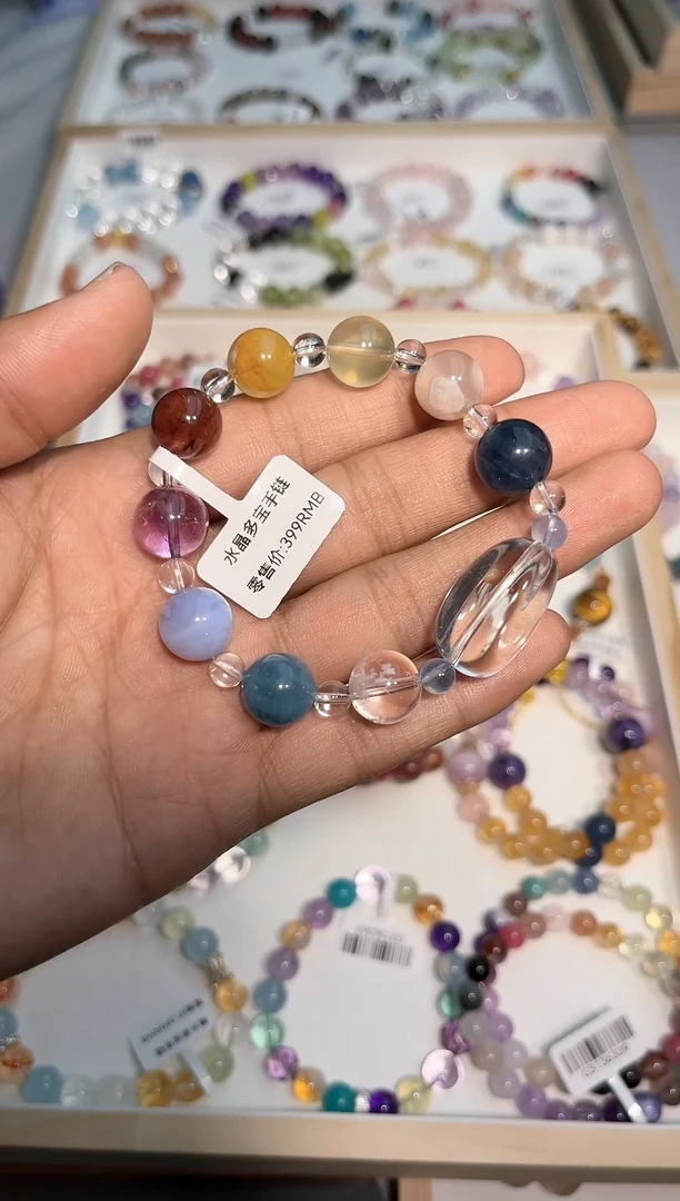 【闪购商品】水晶手链未镶嵌水晶多宝