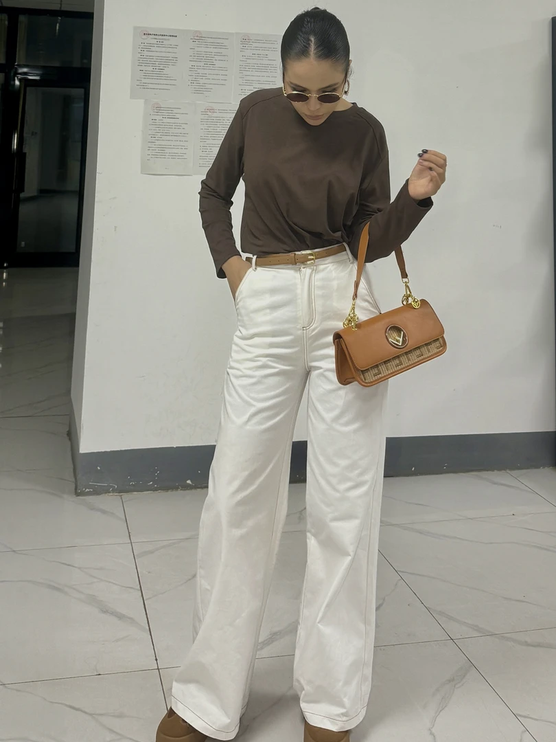 Subinur 自创设计长板单后口袋牛仔裤 048