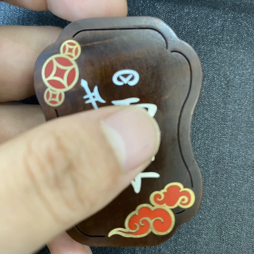 非金属木质吊坠 雷 木平 吊坠-102853